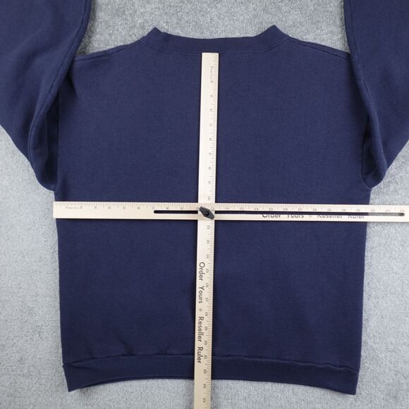 Vintage Clearwater Creek Shirt Men L Blue Big Buck Hunting Pullover Crewneck 90s - Picture 6 of 8